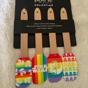 Star Wars Disney Pride Collection 4 Pack Silicone Spatulas New